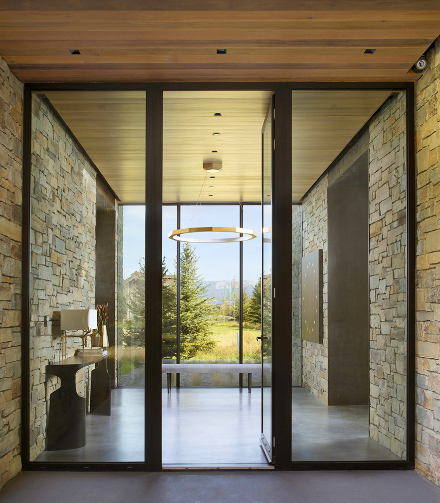 Something Wild In Jackson Hole Wyoming A Modern Stone And Glass House Interiors